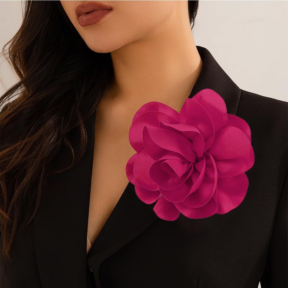 Amazon.com: Fabric Rose Flower Brooches for Women Flower Pins for